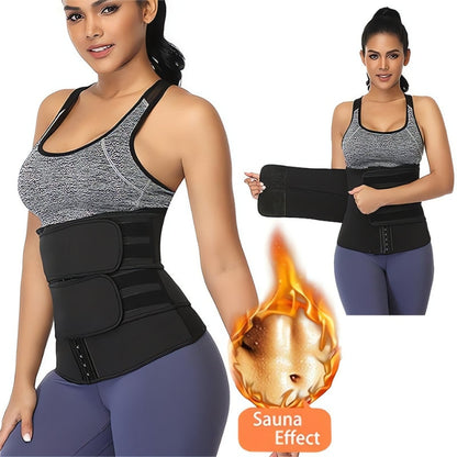 Sauna Waist Trainer Belt – Core Compression & Sweat Support
