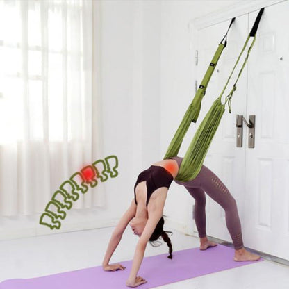 Aerial Yoga Strap & Hammock Trainer – Beginner Flexibility & Strength